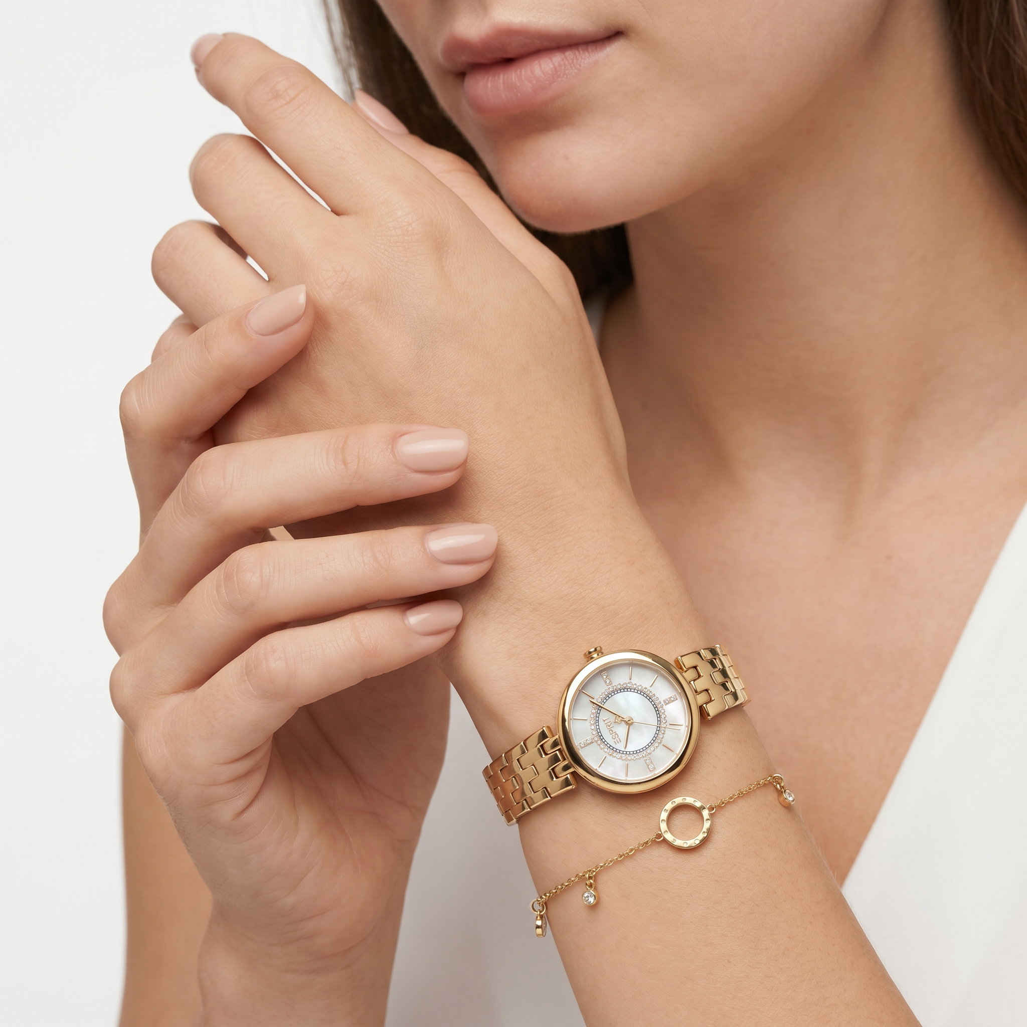 Women Myra Golden Watch Set