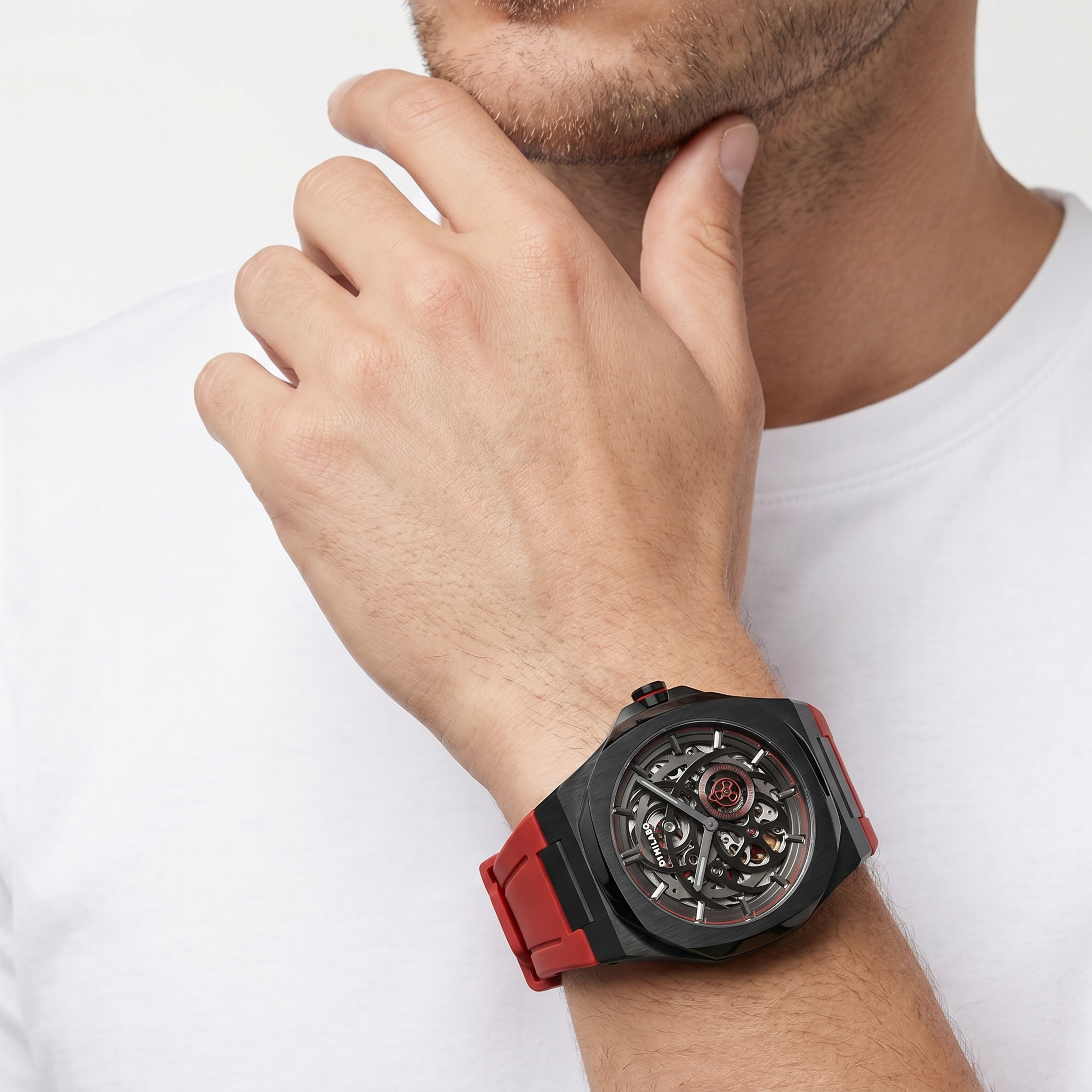 Men Skeleton Watch