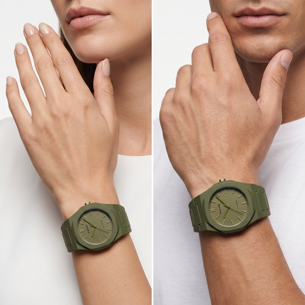 Unisex Polycarbon Green Watch