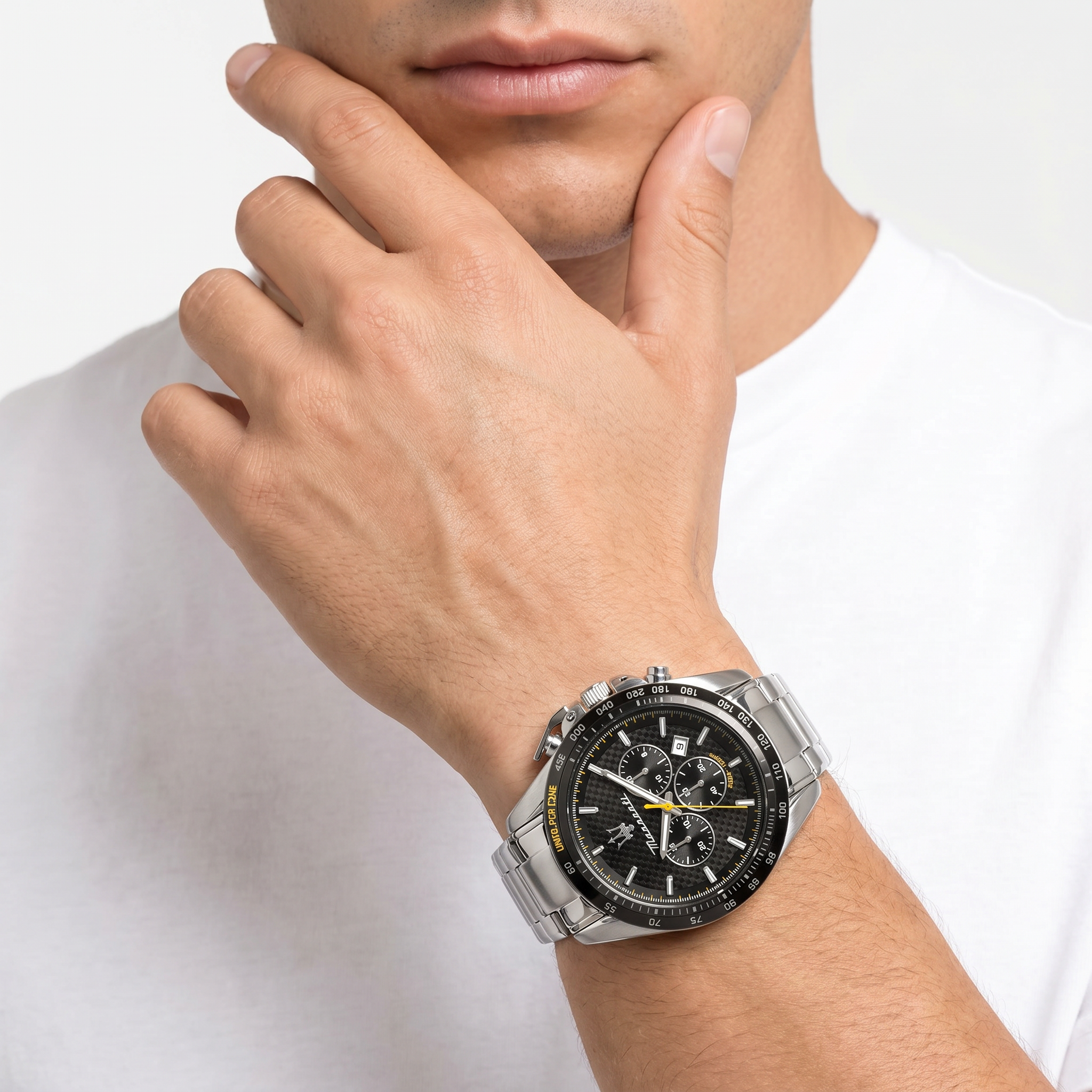 Men Traguardo Silver Watch