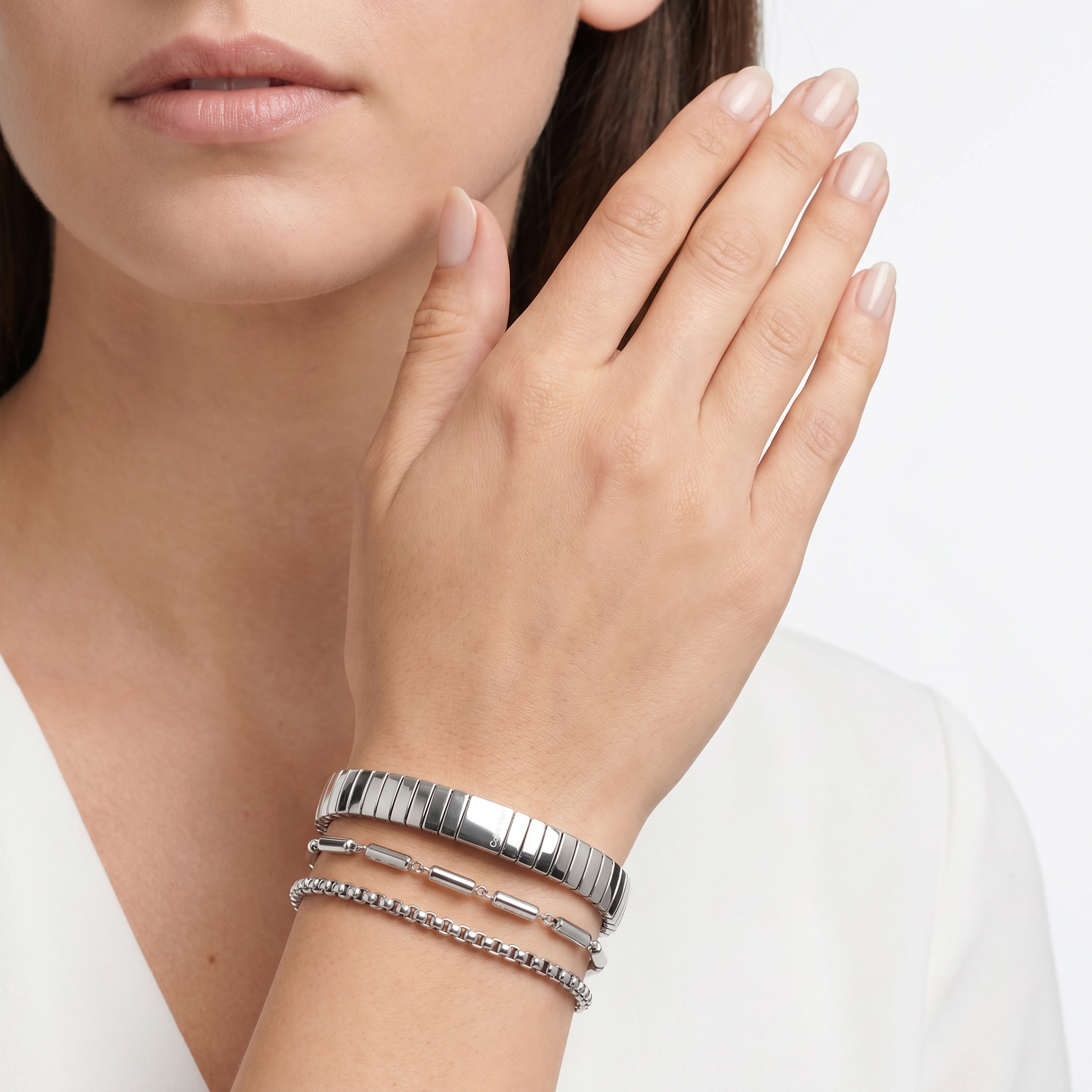 Women Ck Stacked Bracelet