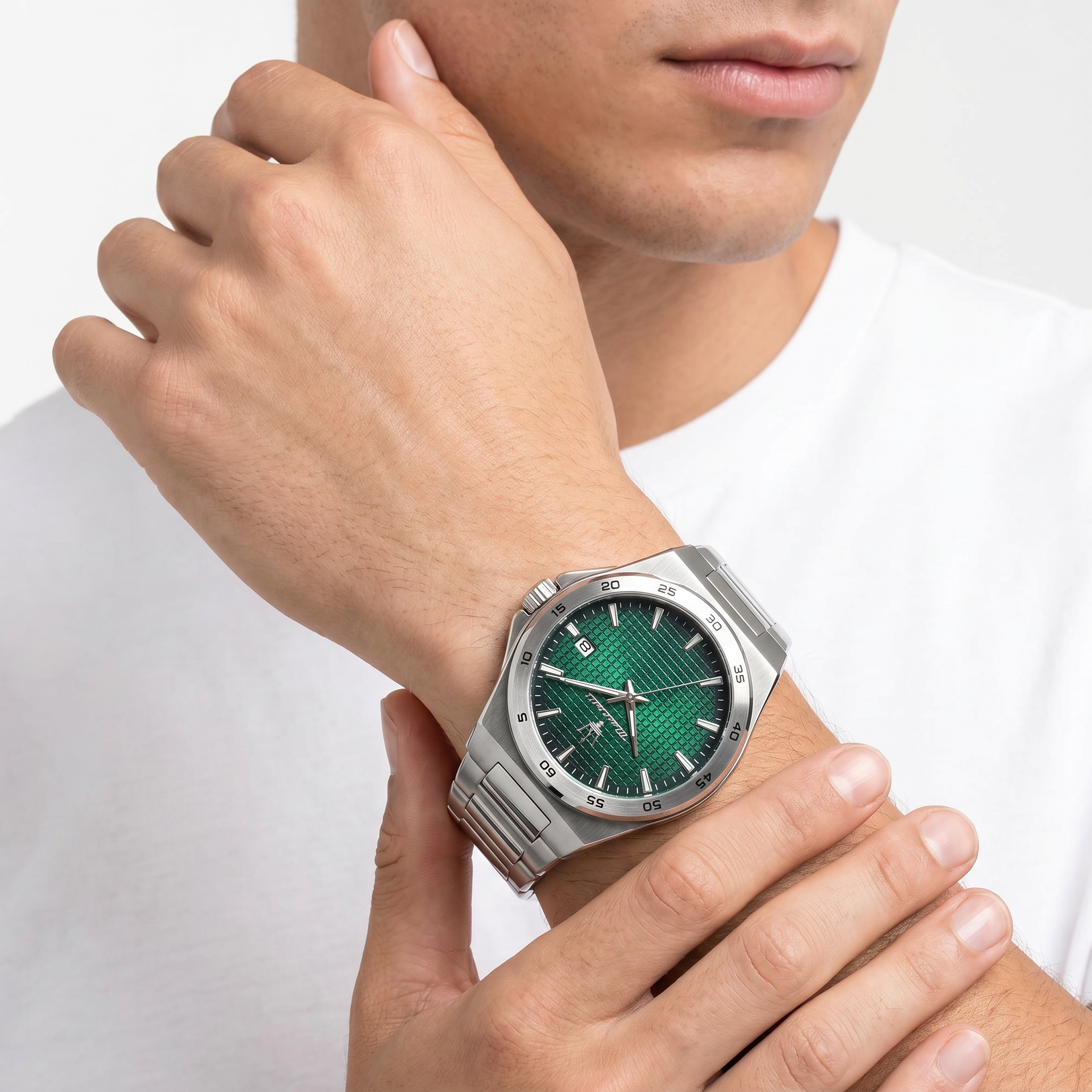 Men Velocita Slim Green 40mm Watch