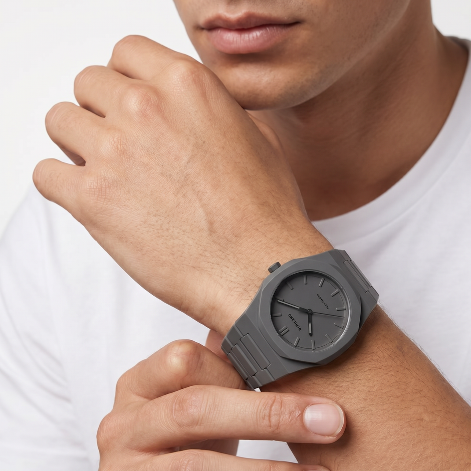Men Polycarbon Black Watch
