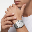 Men Ultra Thin Silver Watch