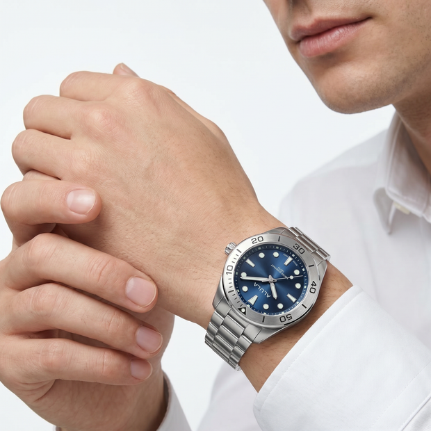 Men Silver Watch