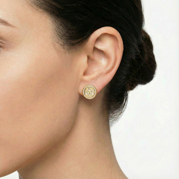 قرط جيزيلا الذهبي للنساء