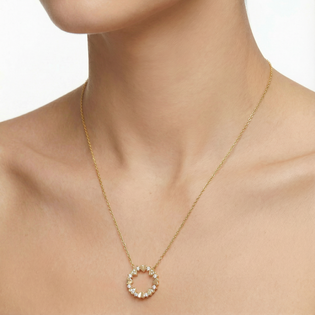 Women Gold Necklace Long