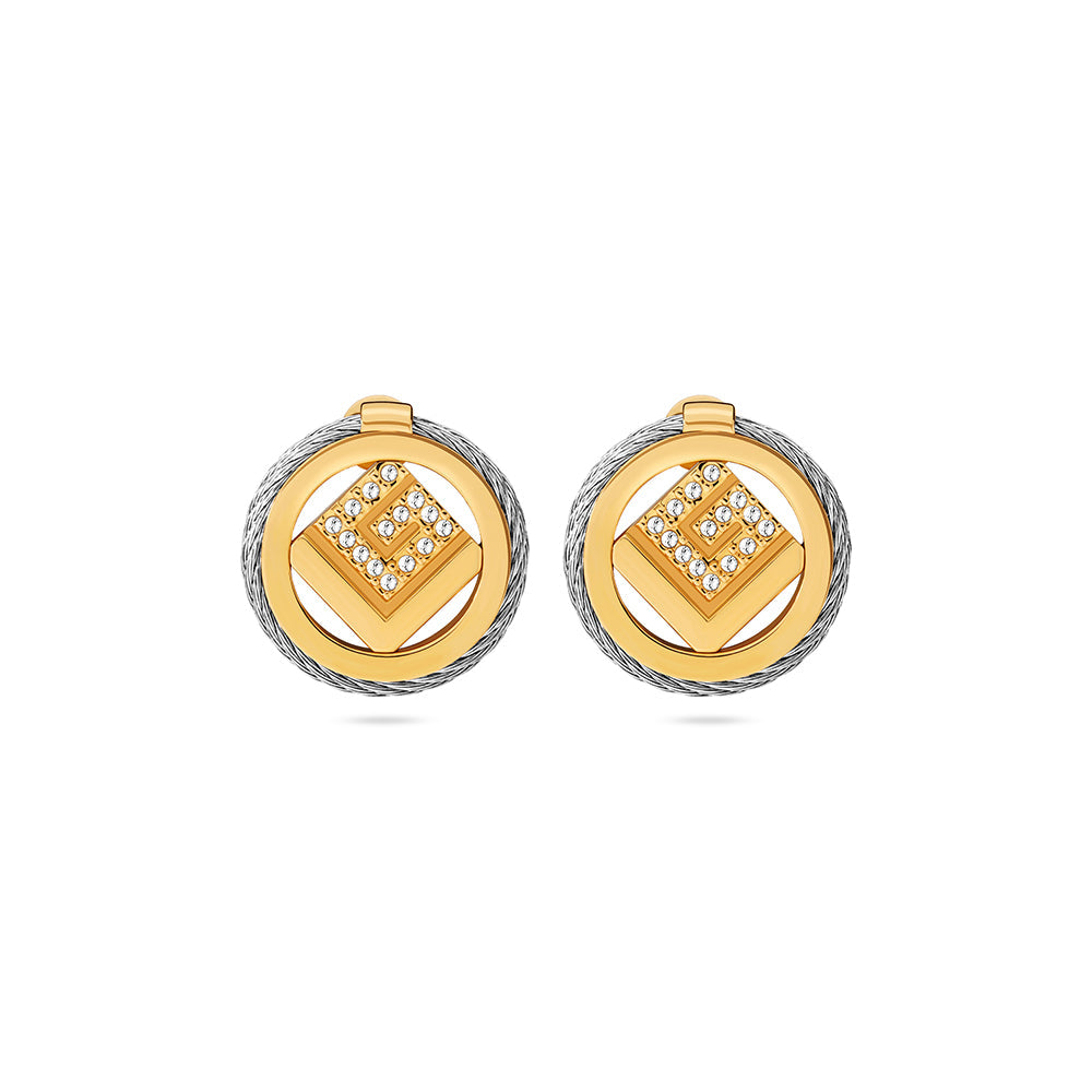 Camille Two Tone Earrings