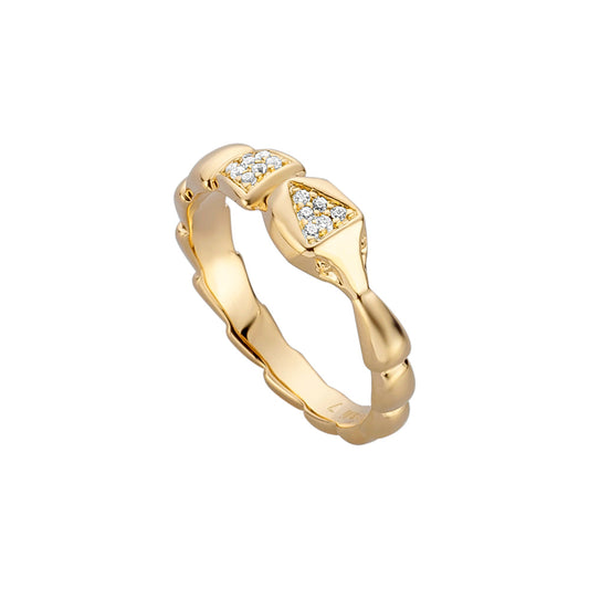 Linea Animalier 3 Women Gold Ring