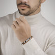 Jean Stainless Steel And Brown Bracelet