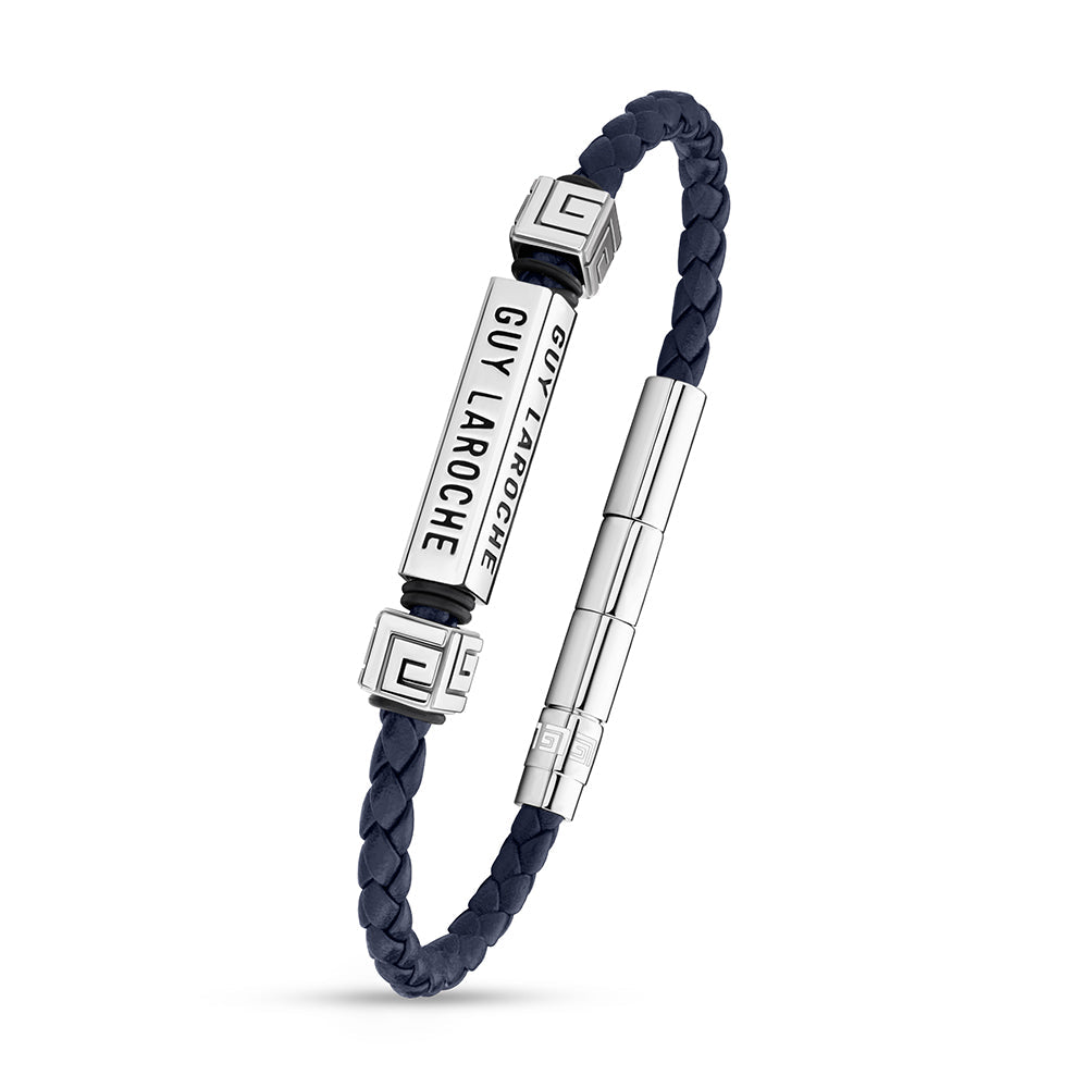 Jean Stainless Steel And Blue Bracelet