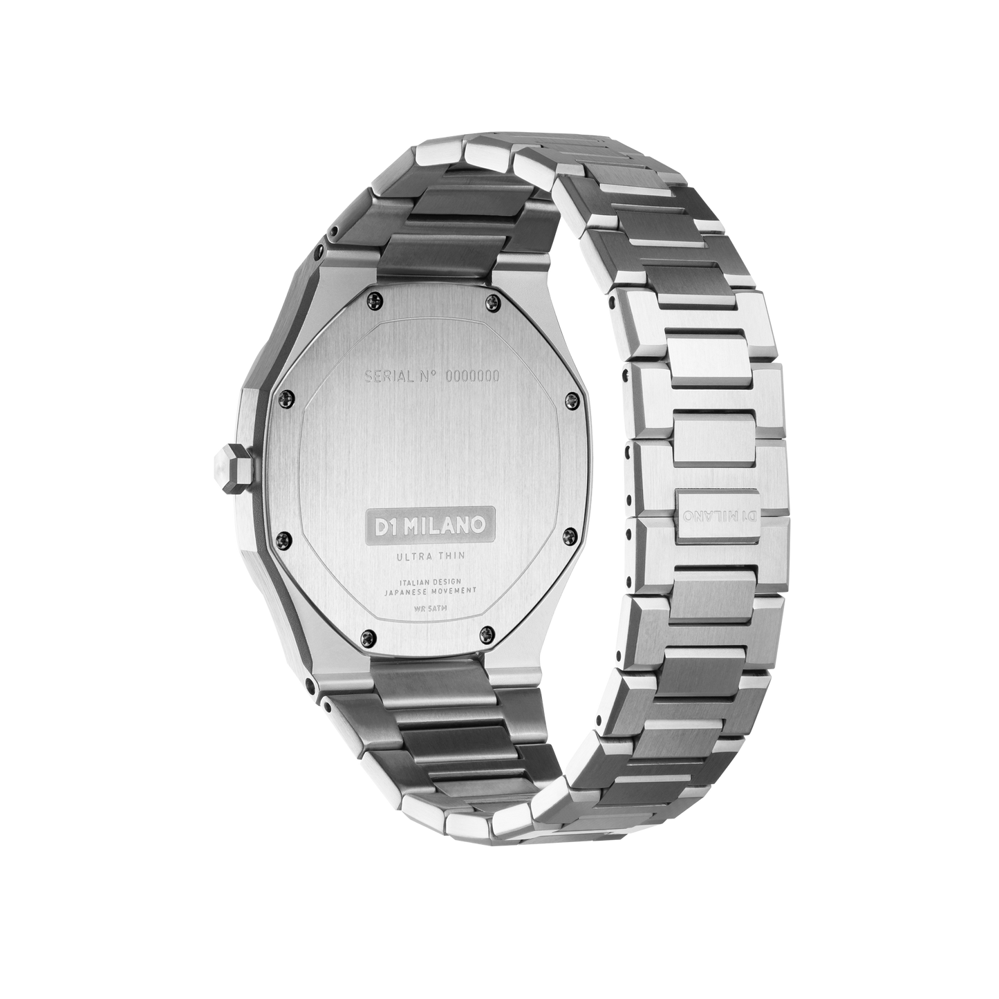 Ultra Thin Men Silver 40mm Watch