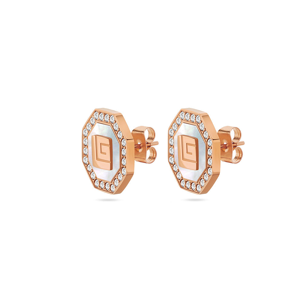Ambre Rose Gold Plated Earrings
