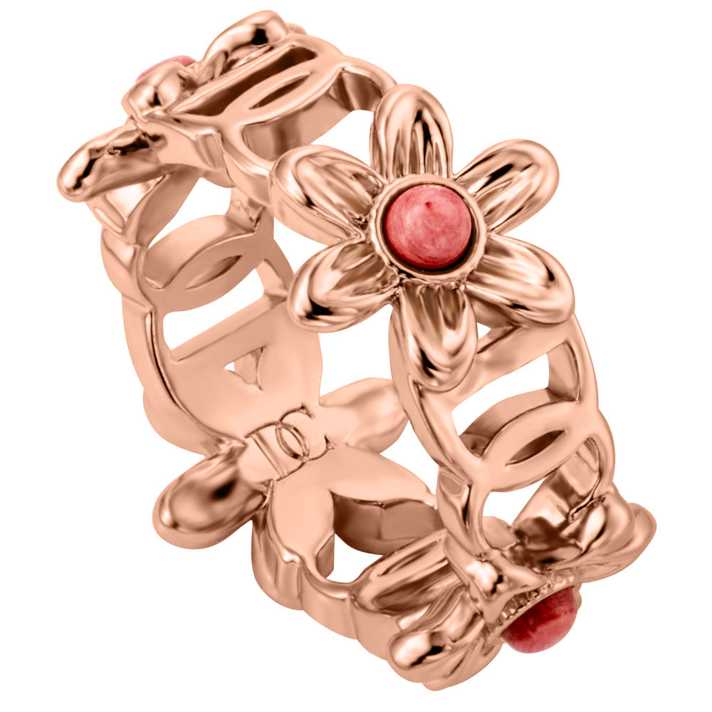 Women Viola Rose Gold Ring