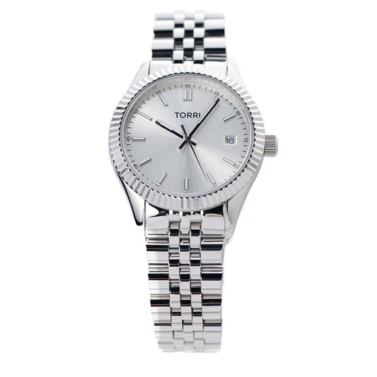 Women 34mm Silver Watch