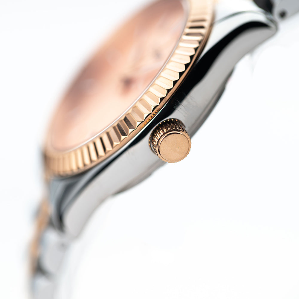 Women 34mm Rose Gold Watch