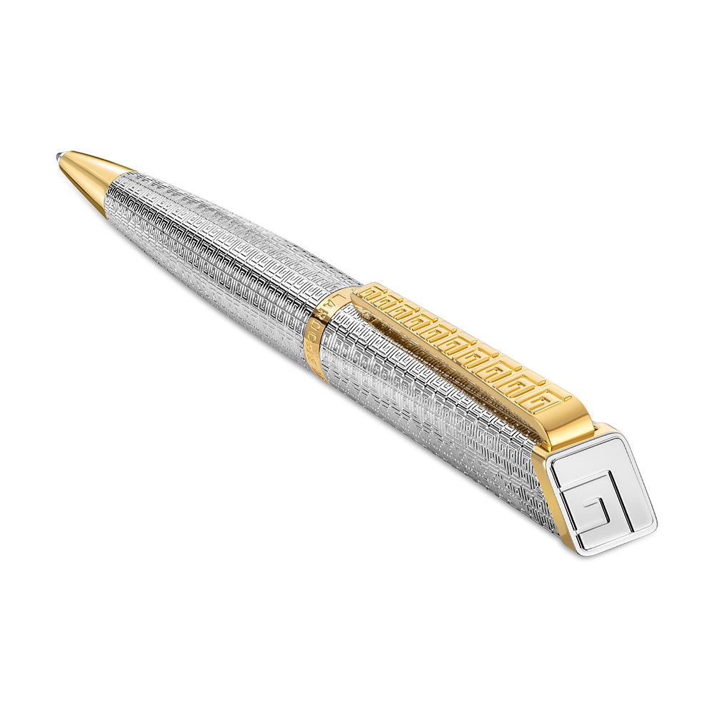 Andrea Stainless Steel And Gold Plated Pen