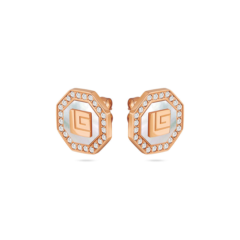 Ambre Rose Gold Plated Earrings