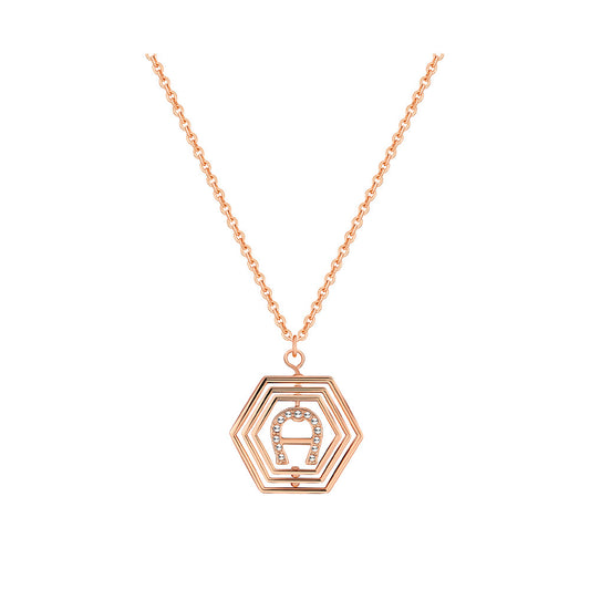 Nora Women Brass Rose Gold Necklace