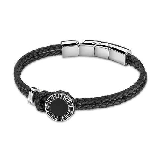 Marc Stainless Steel And Black Bracelet