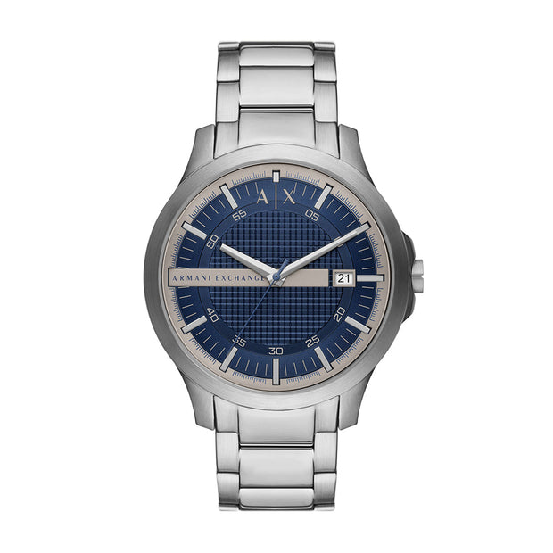 Men Hampton Silver 46mm Watch